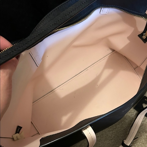 Kate Spade Black Tote with Pink Accents - Picture 3 of 3